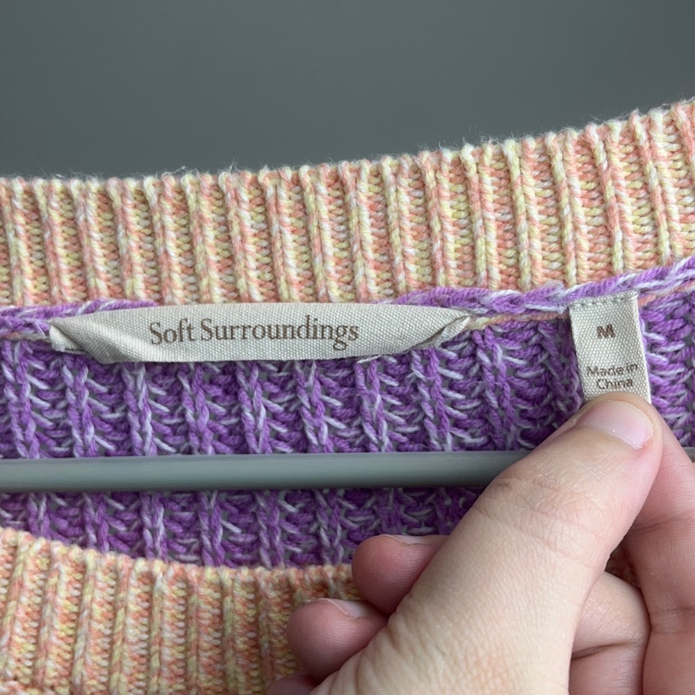 Soft Surroundings Multicolor Striped Sweater - Picture 5 of 6